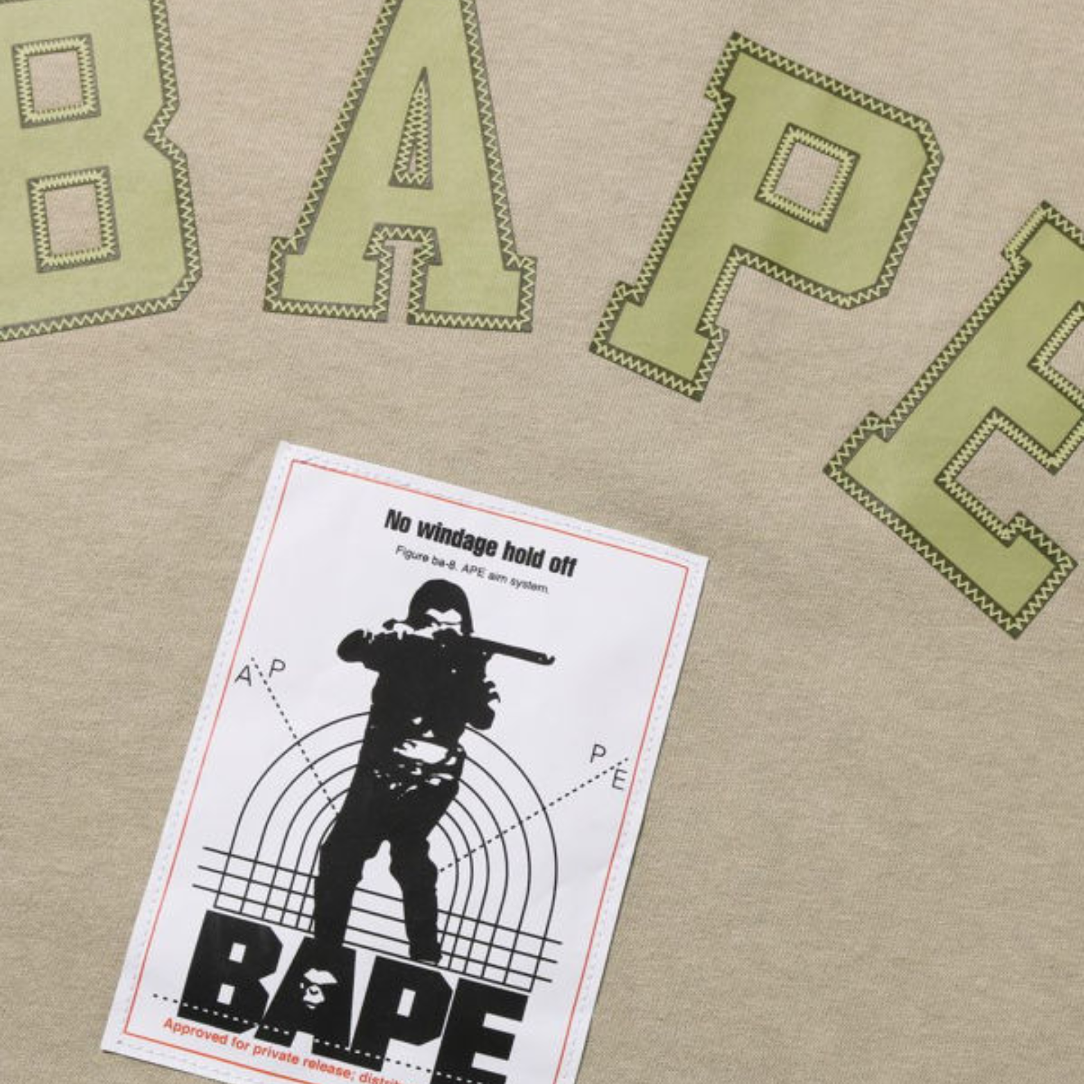 BAPE Multi Label - Maglietta L/S dal taglio rilassato