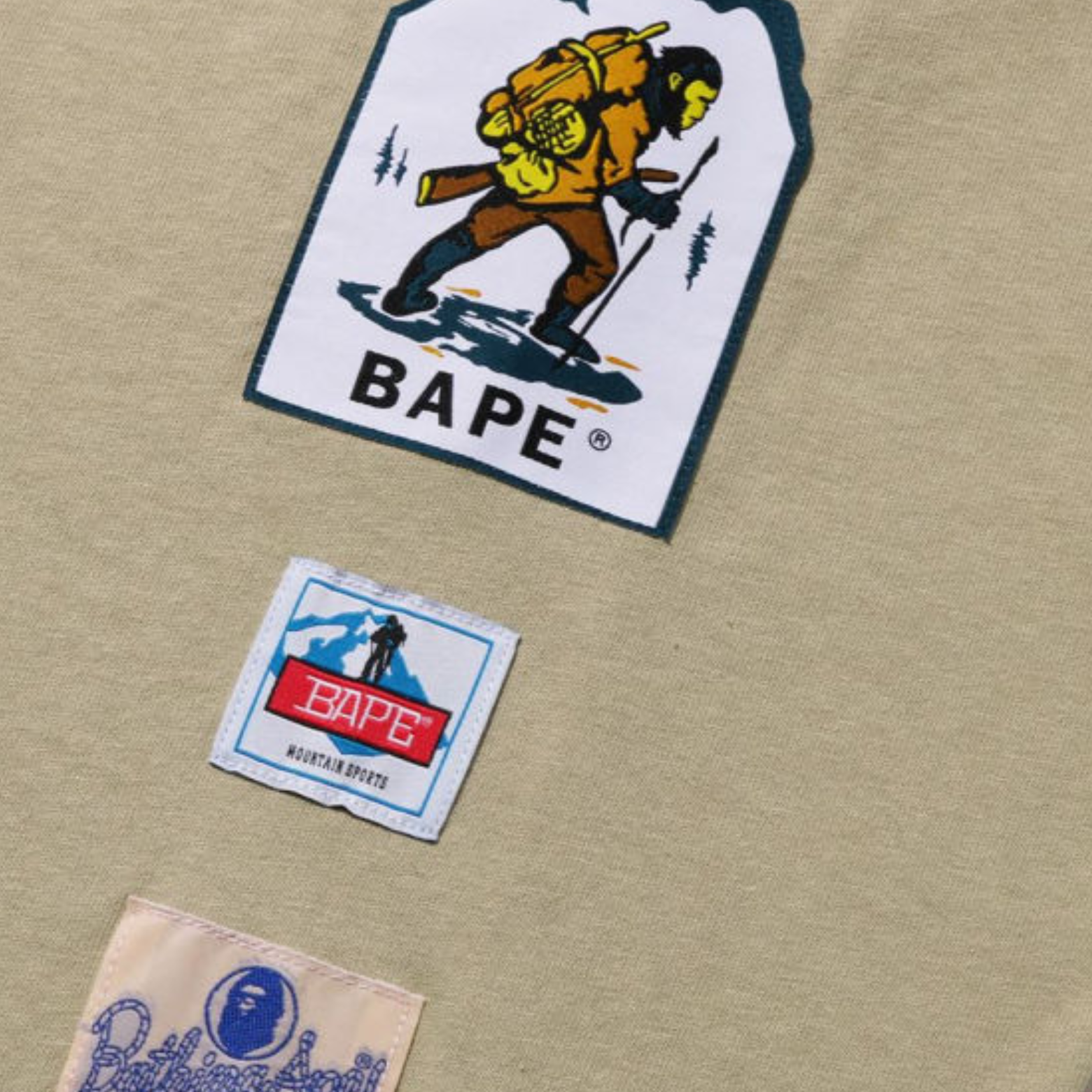 BAPE Multi Label Relaxed Fit L/S T-Shirt