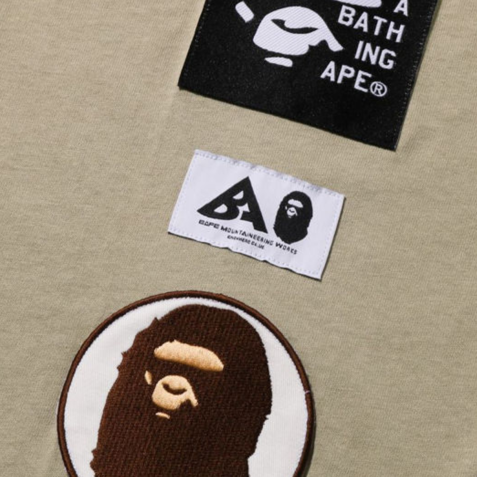 BAPE Multi Label Relaxed Fit L/S T-shirt
