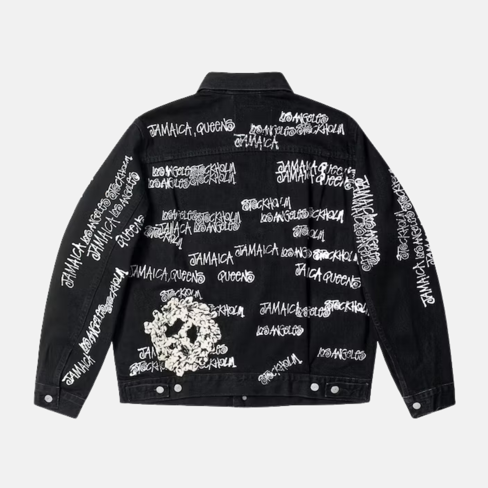 Supreme denim jacket on sale black