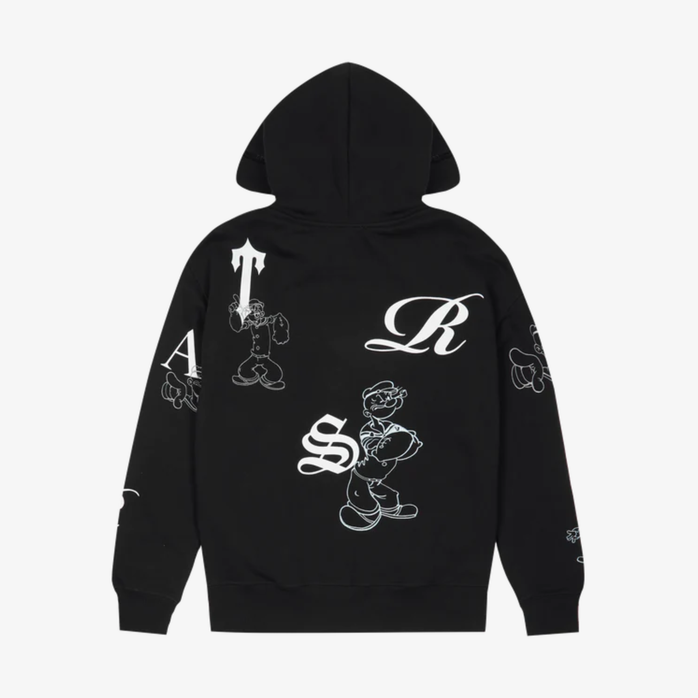 TRAPSTAR X ICEBERG EMBROIDERED AND PRINTED POPEYE HOODIE