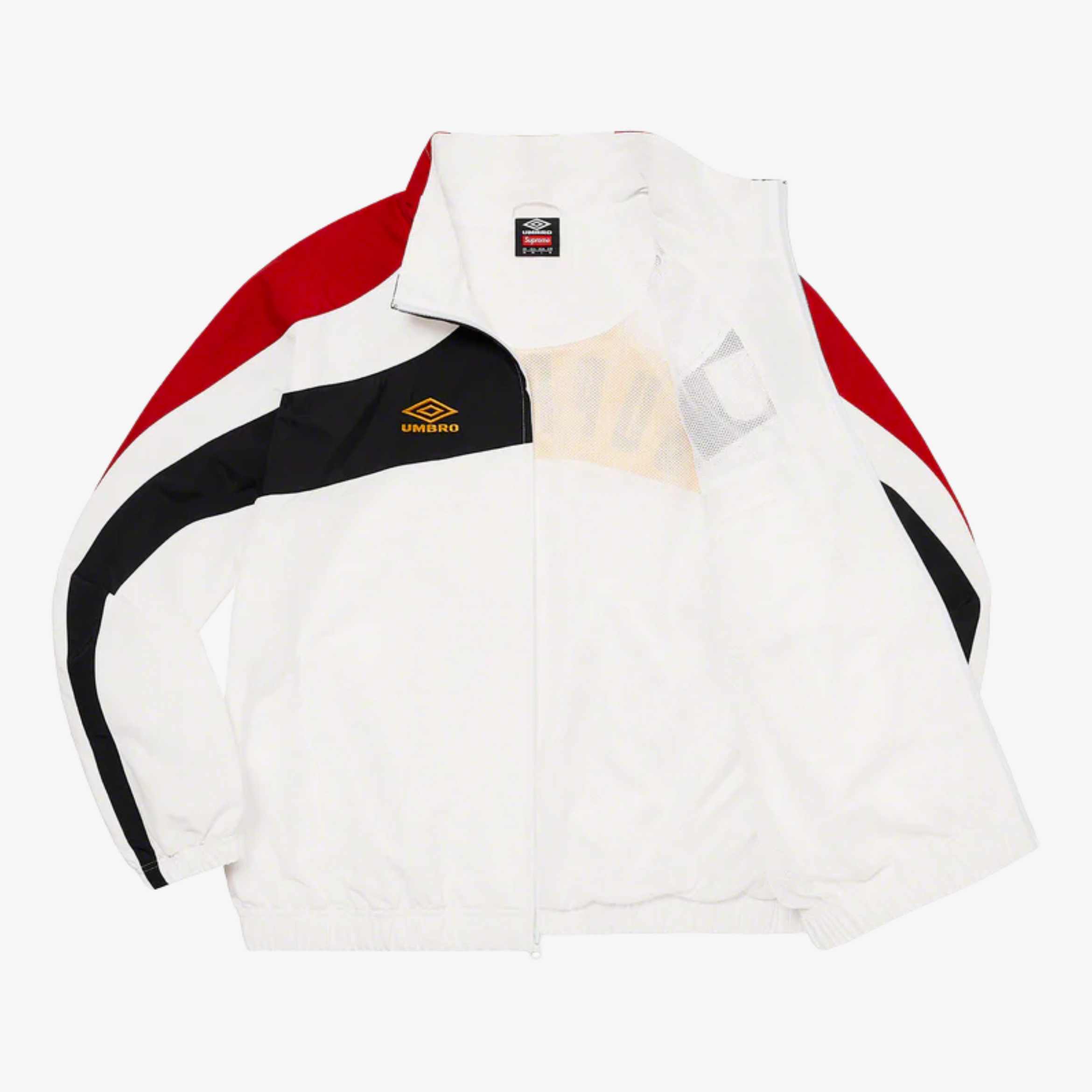 supreme umbro track jacketホワイト Lサイズ-